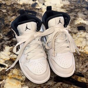 Jordan White and Black Sneakers